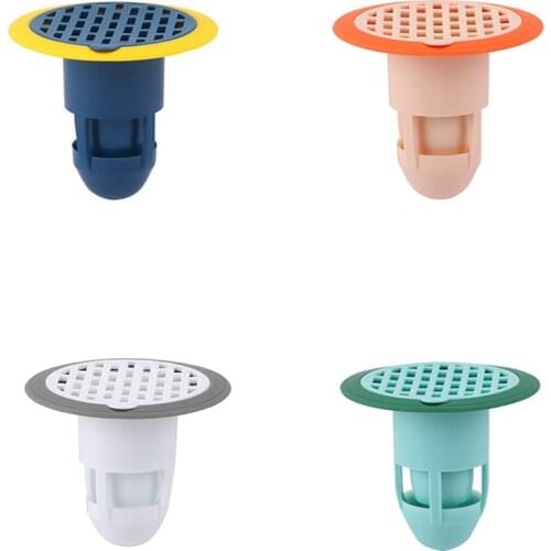 Bath Shower Floor Strainer Cover Plug Trap Colored Siphon Sink Kitchen Bathroom Water Deodorant Floor Drain Core Accessories