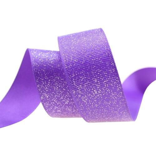 T.R RIBBON Glitter Ribbon Orange, Blue, Green Ribbon For Ribbon Bows And Festive Decorations