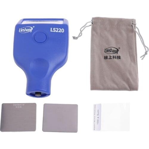 Paint Coating Thickness Tester 0-2000μm 0.1μm Fe NFe Probe Gauge LS220 for Auto Car