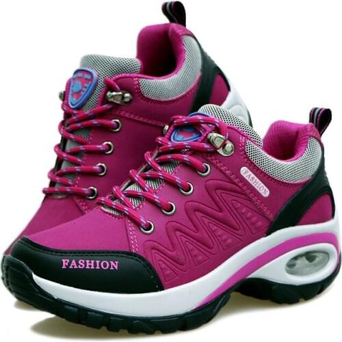 Women Winter Sneakers Waterproof Warm Hiking Boots Outdoor Walking Climbing Ankle Boot Female Air Cushion Damping Trekking Shoes