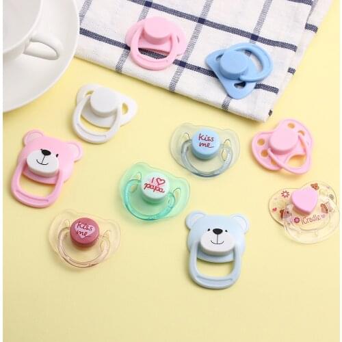 1Pc Lovely Doll Magnet Pacifier Simulation Pacifiers New Baby Handmade Dummy Nipples Kids Toy Accessories