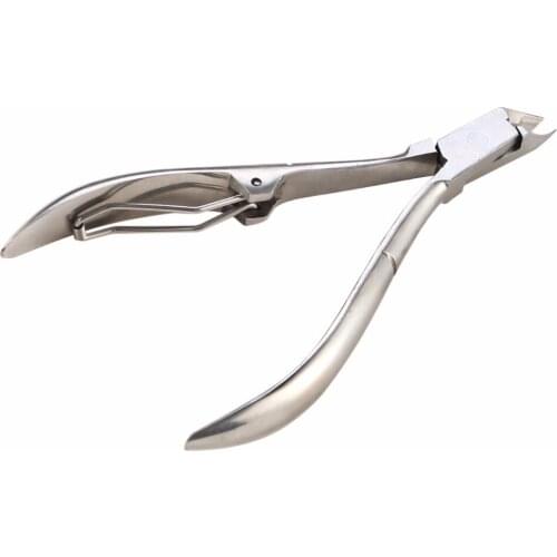 1 PC Toe Nail Clipper Stainless Steel Bent Handle Cuticle Scissor Professional Ingrown Pedicure Nail Nipper