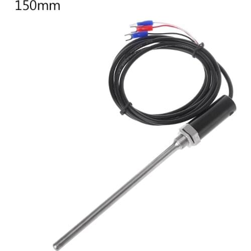 2019 Hot! 50MM/100MM/150MM/200MM PT100 Stainless Steel Waterproof Temperature Probe Resistance Temp RTD Sensor