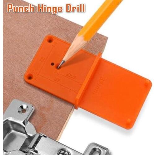 40mm Woodworking Punch Hinge Drill Hole Opener Locator Guide Drill Bit Hole Tools Door Cabinets Template Woodworking Tool