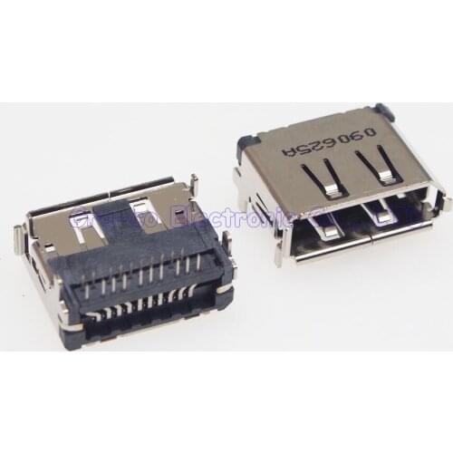 5pcs 90 Degree 19pin HDMI female Jack Connector 4 fix foot