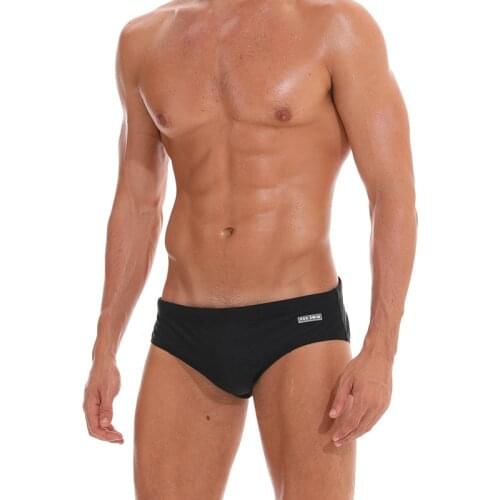 A312 Solid Blue Black Men Swimwear Trunks Shorts Board Surfing Swimsuits Sexy Men Swimming Wear Swimsuit Sunga bathing suits