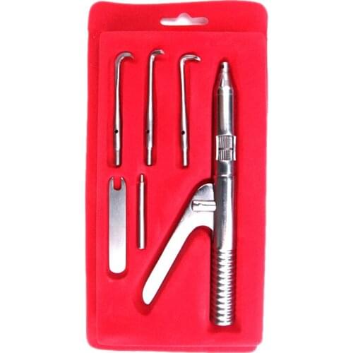 1 Set Dental Automatic Singlehanded Crown Remover Gun Set with 3 working tip Stainless Steel Dentist Surgical Instrument Tools