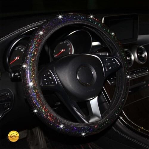 Bling Bling Car Steering Wheel Cover,Easy Install Vehicle Hubs Not Moves Steering-wheel Case For Honda CRV M6 X45