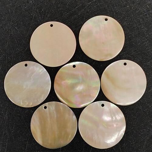 10pcs Shell Beads Natural Freshwater Round Hole Loose Beads Necklace Earrings DIY Jewelry Making Accessories Crafts Gifts