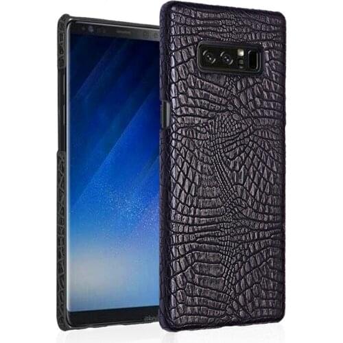 For Samsung Note 8 Note8 Case Crocodile Grain PU+PC Skin Back Cover Hard Phone Case for Samsung Galaxy Note 8 N950F N9500 N950