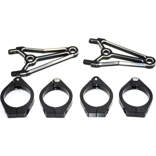 Black Motorcycle Cafe Racer Headlight Bracket Fork Mount 39mm 41mm Aluminum CNC for Harley Suzuzki Ducati Kawasaki Universal