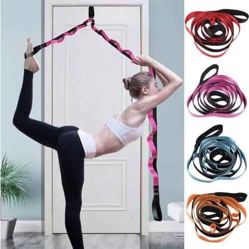 Yoga Stretch Strap Fitness Workout Stretching Straps Extender Strap Rope For Aerial Yoga Hammock Swing Flying Anti-Gravity