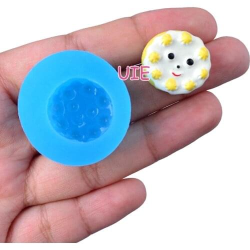 GYL571U 19.2mm Mini Round Cream Cake Silicone Mold Fondant Cake Decoration Candy Resin Clay Earrings Necklace Craft Soap Candle