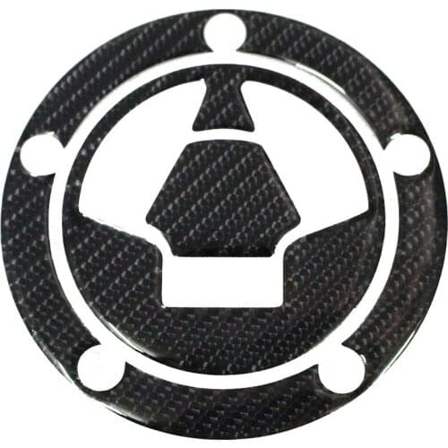 K-CGTCP-15 3D Carbon Fiber Tank Gas Cap Pad Filler Cover Sticker Decals Fit KAWASAKI ALL 06-14/Z1000 Z1000SX(NINJA1000)14-15