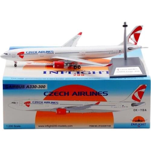 1:200 Alloy Collectible Plane Gift INFLIGHT IF333OK1120 CZECH AIRLINES Skyteam Airbus A330-300Diecast Aircraft Jet Model OK-YBA