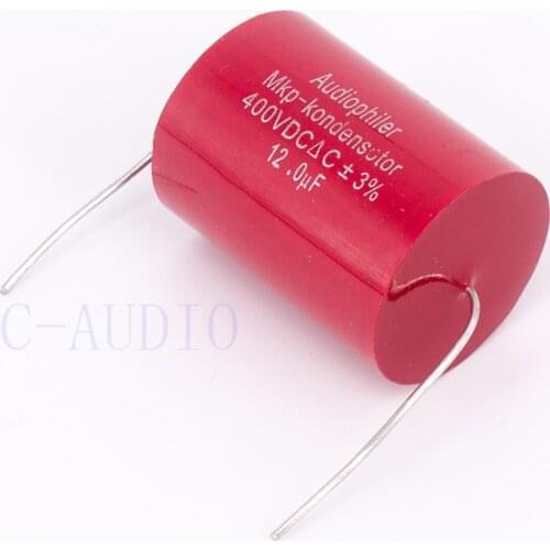 Audiophiler Mkp Capacitor 12uf 400V DC ±3% HIFI Fever Electrodeless Capacitor Audio Capacito Coupling Frequency Dividing 12uf