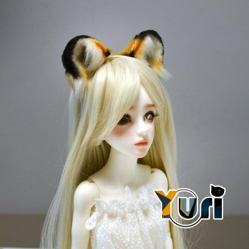 Yuri Doll Use Leopard Tiger Ears Beast Ear DD 1/3 1/4 1/6 BJD Doll Accessory Cosplay Cute Lovely Cos Gift New Hot Sa