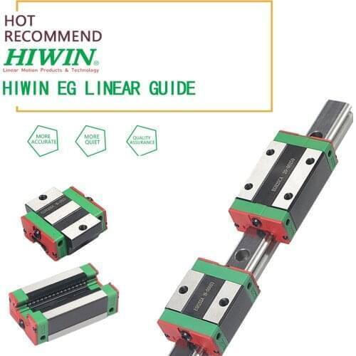 Linear guide Alloy Steel HIWIN EGH EGW series slide block with 20mm linear guide rail From 100 to 500mm for 3d printer CNC