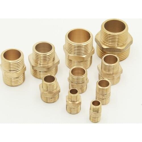 Copper Equal Diameter Double Outer External Thread 1/2 Conversion 1/4 Variable Diameter 3/8 Turns 1/8 Joint 1 Inch Change 4/3