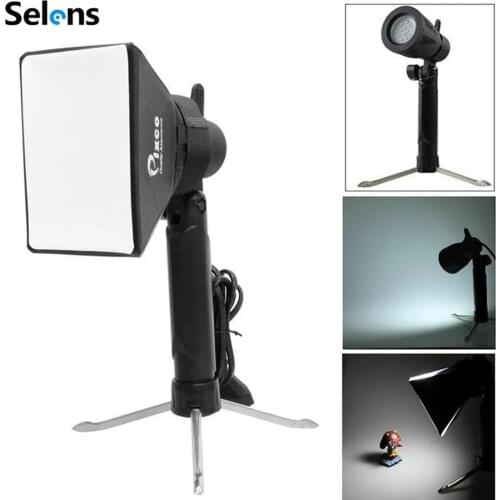 Mini table Photography LED Continuous Light Lamp Portable Cold Warm Light 3800-5500K with Softbox For Photography Photo Studio