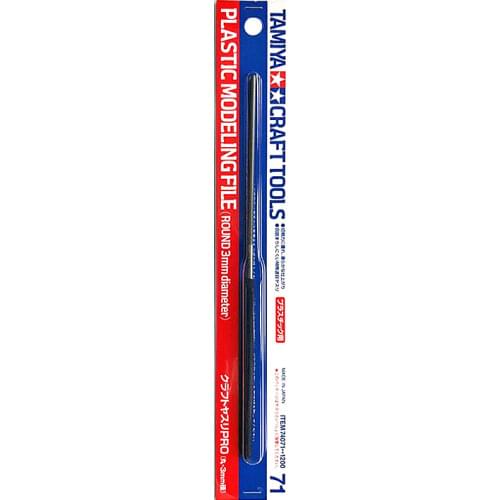 Tamiya 74071 Model Craft Tools Plastic Modeling File Round 3mm Diameter #74071