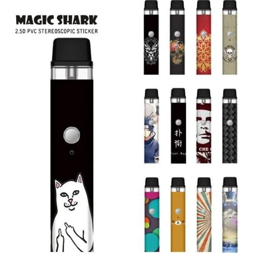 Fashion Naruto Sun Wukong Che Gue Ara Skull Toroto Bear Poor Guy PVC Sticker Case Film Skin Tape for Vaporesso Xros No Fade