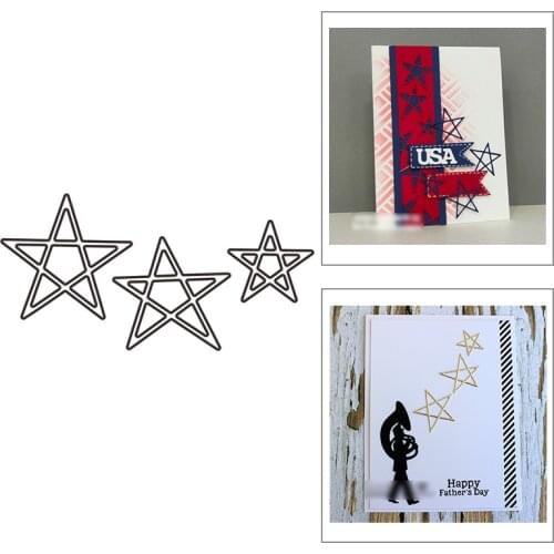 2021 New Star Frame Metal Cutting Dies For Mould Cut Craft Making Greeting Card and Album Paper Scrapbooking DIY No Stamps Sets