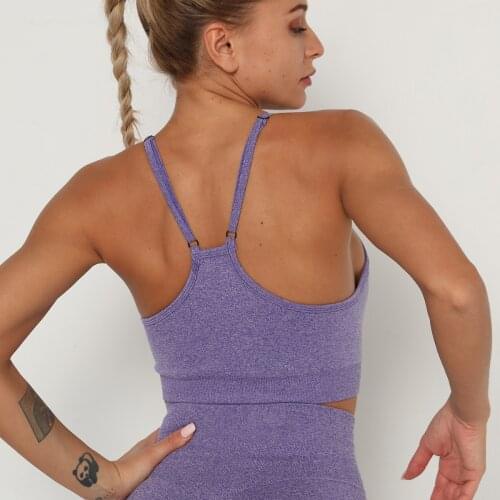 New Sport Bra For Women Push Up Sports Tops Fitness Women Sport Camis Gym Sports Bra Padded Gym Running Tank Top Corset Top