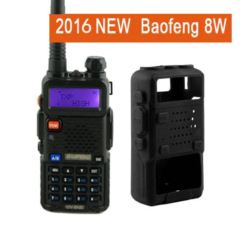 Portable Radio Set BaoFeng UV-5R 8W UV-8HX Dual Band VHF/UHF Handheld Two Way Radio CB Walkie Talkie Ham Radio Communicator+case