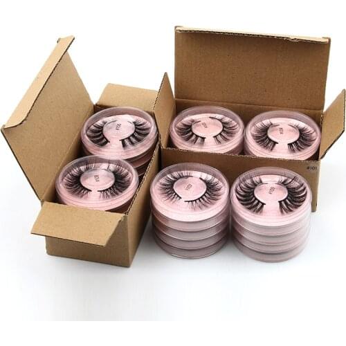Wholesale Eyelashes 3d Mink Lashes Natural False Eyelashes Long Set Faux Cils Makeup Eyelash Fake Lashes In Bulk Lash Vendors
