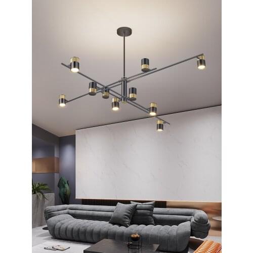 Nordic LED Iron Chandelier Living room Kitchen island Home decor Hanging lamp Model house Dining room Suspension luminaire