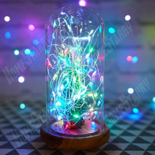 5M 10M USB LED Holiday Fairy Lights Christmas Garland Lights LED Silver Wire String with Remote for New Year Wedding Decoration