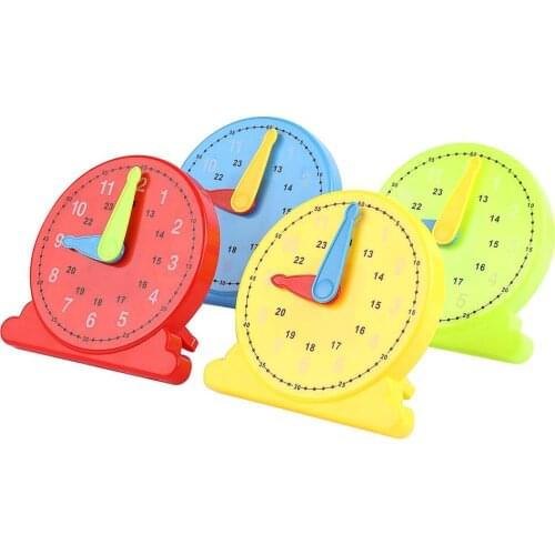 12/24 Hours Montessori Student Learning Clock Time Teacher for Kids Children