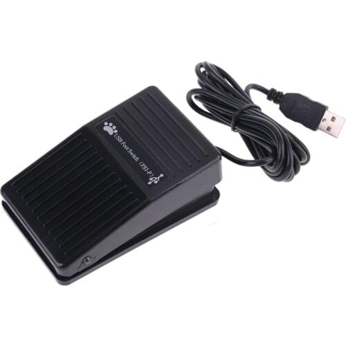 652F USB Single Foot Switch Pedal Control Keyboard Mouse PC Game for Dos Win 2000/XP/Vista/7 for MAC Linux