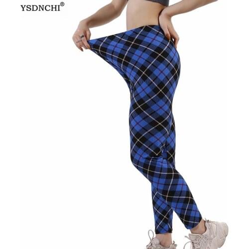 YSDNCHI Women Leggings Sexy High Waist Push Up Sport Gym Pants Fitness Slim Running Training Leggins Ankel Length Running Sport