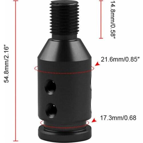 1PC Universal Aluminum Shift Knob Adapter for Non Threaded Gear Shifters 12x1.25mm