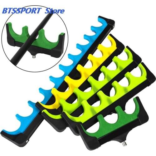 1pc high quality 3-10holes Carp Fishing Rod Holder Stand 30.5-50.5cm Hard EVA Foam Top Feeder Rod Pod Freshwater Pole Tackle
