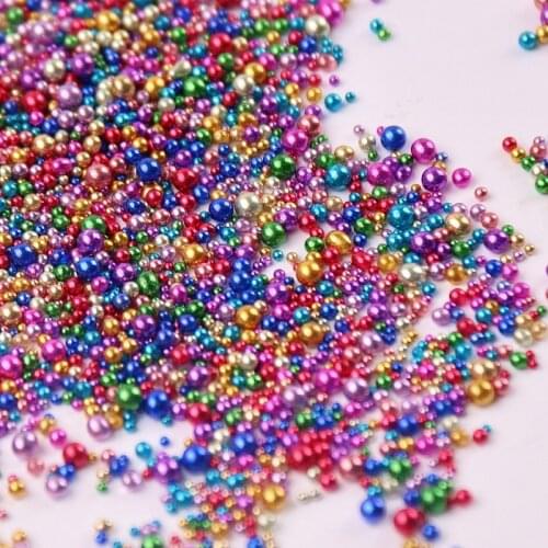 10g Caviar Beads Plated Tiny Rhinestones For Manicure Glass Balls Micro Bead For Nail Decorations DIY Charms Nail Art Accessory