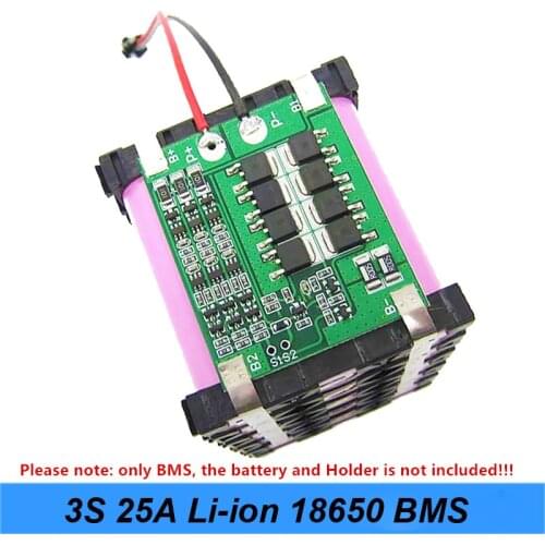 3S 25A 40A BMS PCM Battery Protection Board BMS PCM With Balance For li-ion Battery Cell Pack Modulefor Screwdriver Li-ion 18650