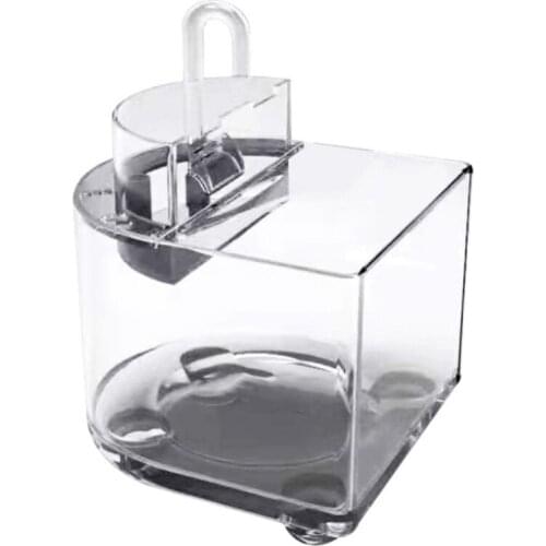 Acrylic Desktop Fish Tank Portable Fish Bowls Transparent Mini Aquarium with Filtration System Wide Open Design N0PA