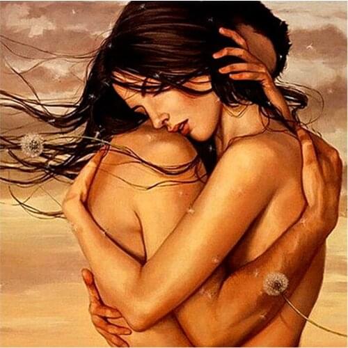 5D DIY Diamond Painting Tiger & Girl Cross Stitch Full Drill Pattern Resin Diamond Embroidery Diamond Mosaic Home Decoration