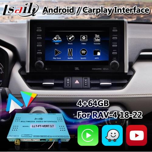 Android Carplay Multimedia Video Interface box for Toyota RAV4 Panasonic Pioneer Fujitsu Host Radio 2018-2020 GPS Navigation