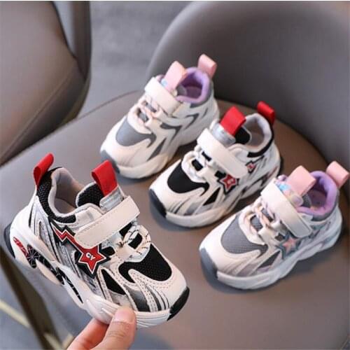Disney childrens sports shoes female children autumn new breathable mesh shoes nets young male baby soft bottom shoes