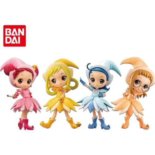 Bandai Genuine Q Posket Magical DoReMi Fujiwara Hazuki Senoo Aiko Asuka Momoko Anime Action Figure Collectible Model Toys