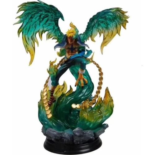 One Pieces Action Figure GK Anime SD Phoenix Marco 39cm Pvc Model Collection KO Toy The Battle Over The Dome Exquisite Statue