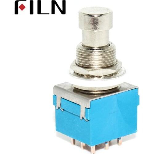 FILN 3PDT 9-PIN PCB Guitar Effects Stomp Switch Pedal Box Good Quatlity Foot Switch