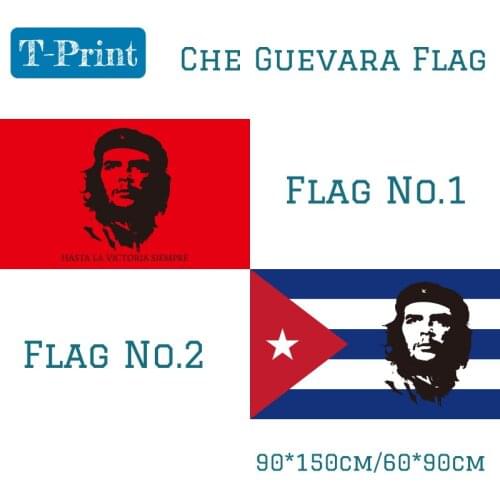 5pcs Flag Che Guevara Cuba Flag 3x5 Ft 90*150cm Communist Revolutionary Revolution Cuban Political