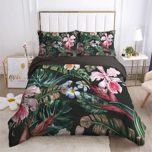 3D Bed Linen Set Flower Designer Duvet Cover Set Bedding Sets Comforter Case and Pillowcase King Double Single Size Bedclothes