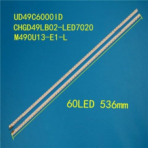 100%new for changhong 49 "TV backlight bar is suitable for UD49C6000ID screen: m490u13-e1-l60 lamp 536MM long 9-pin socket