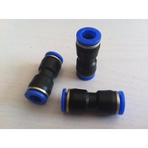 50pcs Tube O/D 4mm-16mm Plastic Pneumatic Straight Union Connectors Push In Fittings For Air Tube Water Hose